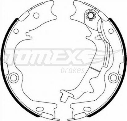 TOMEX brakes TX 23-12 - Комплект гальм, барабанний механізм avtolavka.club