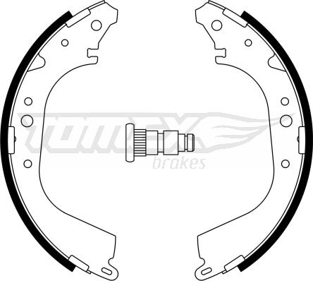 TOMEX brakes TX 23-35 - Комплект гальм, барабанний механізм avtolavka.club