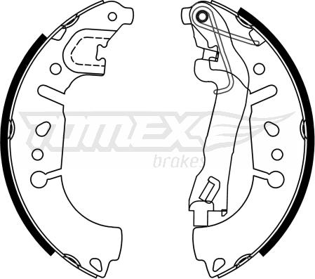 TOMEX brakes TX 23-37 - Комплект гальм, барабанний механізм avtolavka.club