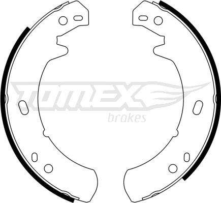 TOMEX brakes TX 23-24 - Комплект гальм, барабанний механізм avtolavka.club
