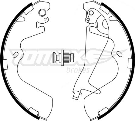 TOMEX brakes TX 23-25 - Комплект гальм, барабанний механізм avtolavka.club