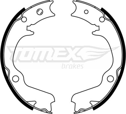 TOMEX brakes TX 22-41 - Комплект гальм, барабанний механізм avtolavka.club