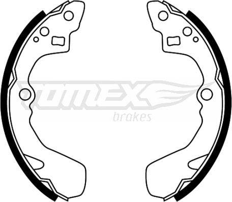 TOMEX brakes TX 22-48 - Комплект гальм, барабанний механізм avtolavka.club