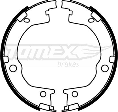 TOMEX brakes TX 22-55 - Комплект гальм, барабанний механізм avtolavka.club