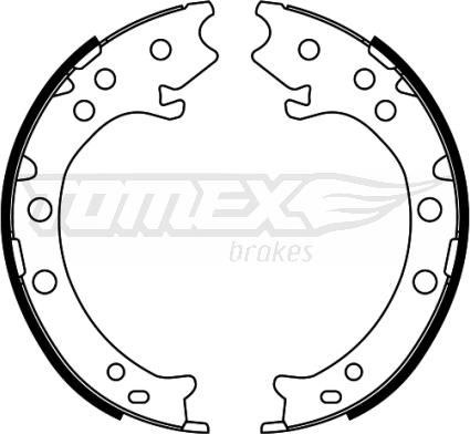 TOMEX brakes TX 22-52 - Комплект гальм, барабанний механізм avtolavka.club