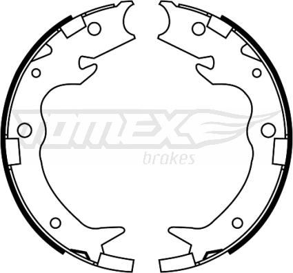 TOMEX brakes TX 22-65 - Комплект гальм, барабанний механізм avtolavka.club
