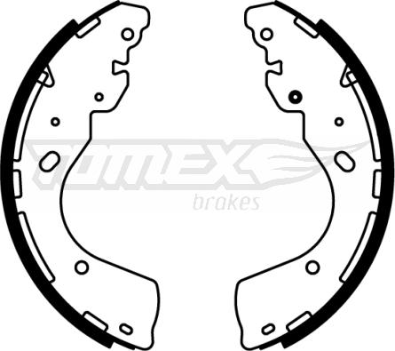 TOMEX brakes TX 22-66 - Комплект гальм, барабанний механізм avtolavka.club