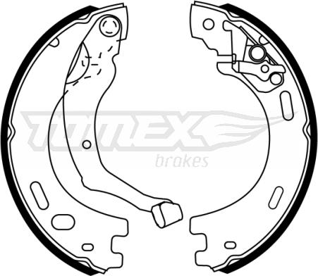 TOMEX brakes TX 22-63 - Комплект гальм, барабанний механізм avtolavka.club