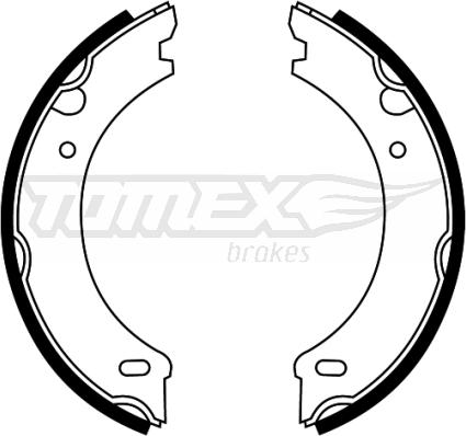 TOMEX brakes TX 22-09 - Комплект гальм, барабанний механізм avtolavka.club