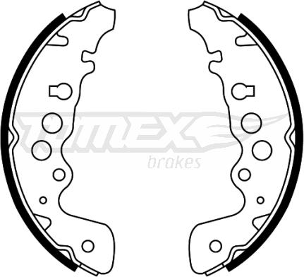 TOMEX brakes TX 22-04 - Комплект гальм, барабанний механізм avtolavka.club