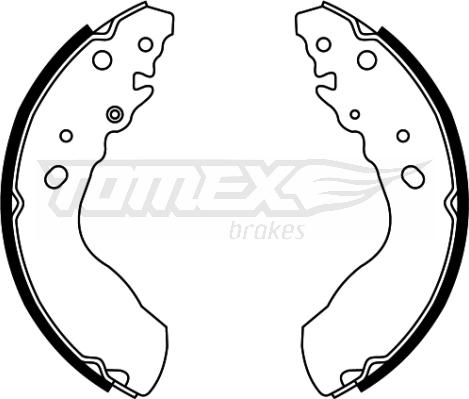 TOMEX brakes TX 22-03 - Комплект гальм, барабанний механізм avtolavka.club