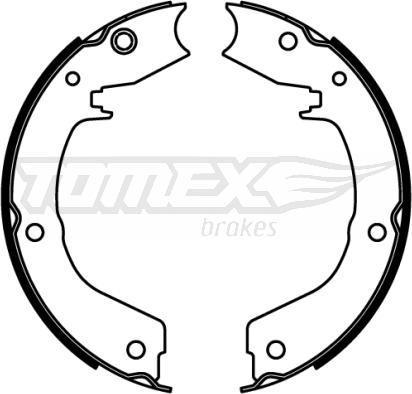 TOMEX brakes TX 22-19 - Комплект гальм, барабанний механізм avtolavka.club