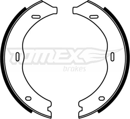 TOMEX brakes TX 22-12 - Комплект гальм, барабанний механізм avtolavka.club