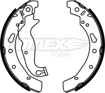 TOMEX brakes TX 22-80 - Комплект гальм, барабанний механізм avtolavka.club