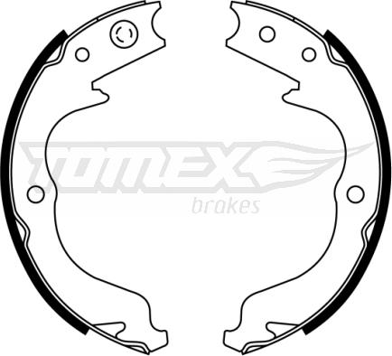 TOMEX brakes TX 22-81 - Комплект гальм, барабанний механізм avtolavka.club