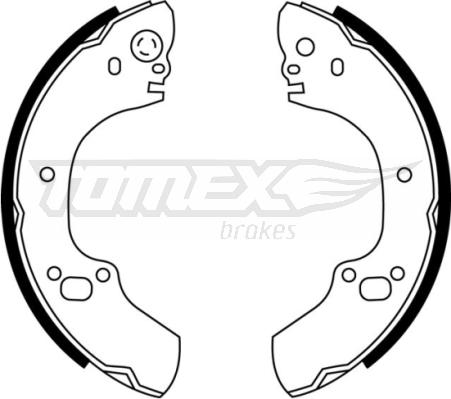 TOMEX brakes TX 22-88 - Комплект гальм, барабанний механізм avtolavka.club