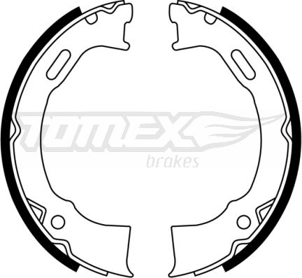TOMEX brakes TX 22-87 - Комплект гальм, барабанний механізм avtolavka.club