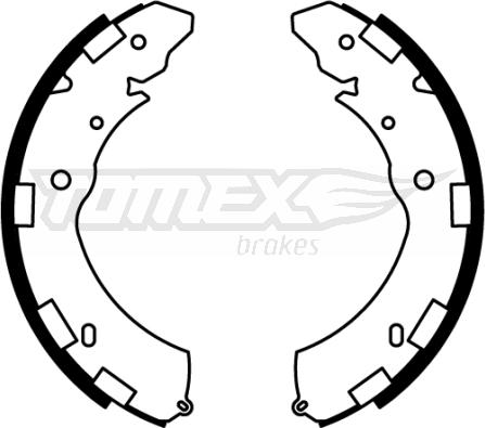 TOMEX brakes TX 22-37 - Комплект гальм, барабанний механізм avtolavka.club
