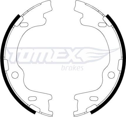 TOMEX brakes TX 22-20 - Комплект гальм, барабанний механізм avtolavka.club