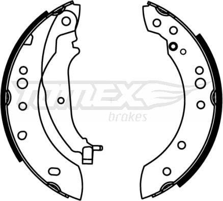 TOMEX brakes TX 22-21 - Комплект гальм, барабанний механізм avtolavka.club