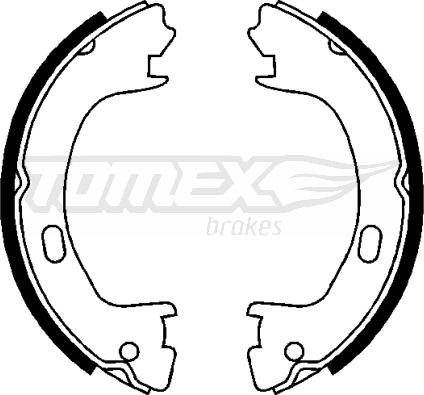 TOMEX brakes TX 22-71 - Комплект гальм, барабанний механізм avtolavka.club