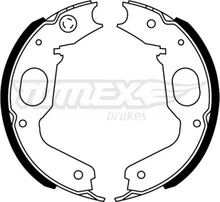 TOMEX brakes TX 22-73 - Комплект гальм, барабанний механізм avtolavka.club