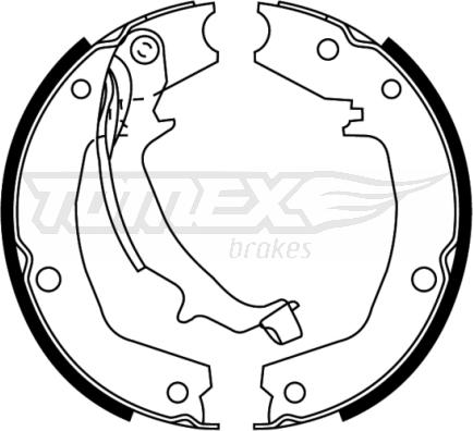 TOMEX brakes TX 22-72 - Комплект гальм, барабанний механізм avtolavka.club