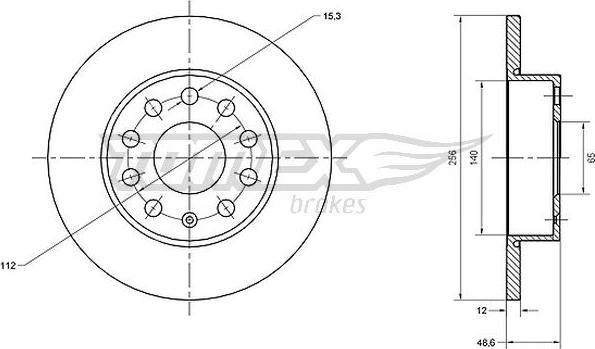 TOMEX brakes TX 70-79 - Гальмівний диск avtolavka.club