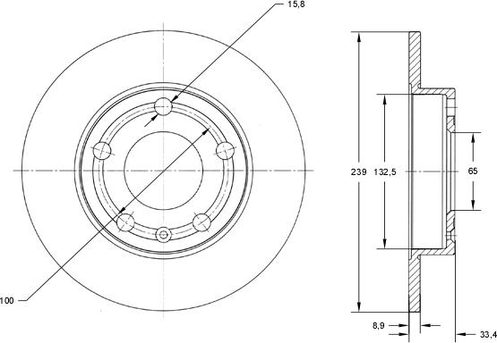 TOMEX brakes TX 73-06 - Гальмівний диск avtolavka.club