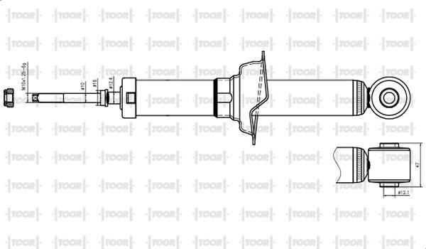 TOOR SG59400 - Амортизатор avtolavka.club