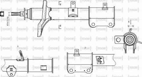 TOOR SG54331 - Амортизатор avtolavka.club