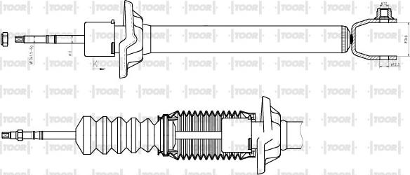 TOOR SG54230 - Амортизатор avtolavka.club