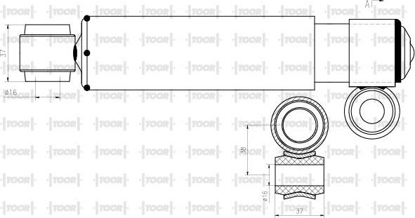 TOOR SG50680 - Амортизатор avtolavka.club