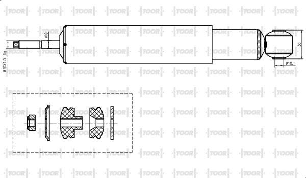 TOOR SG50760 - Амортизатор avtolavka.club