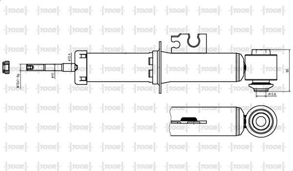 TOOR SG58280 - Амортизатор avtolavka.club