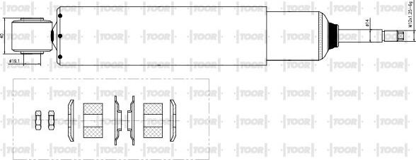 TOOR SG53380 - Амортизатор avtolavka.club