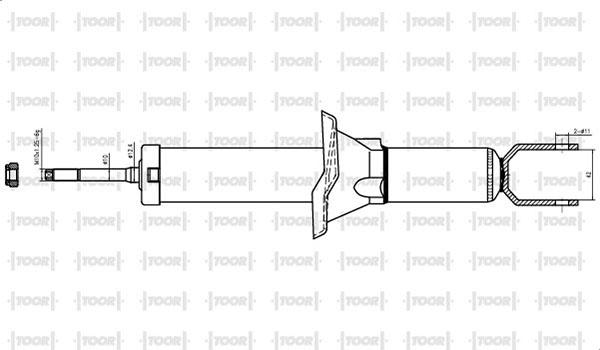 TOOR SG53280 - Амортизатор avtolavka.club