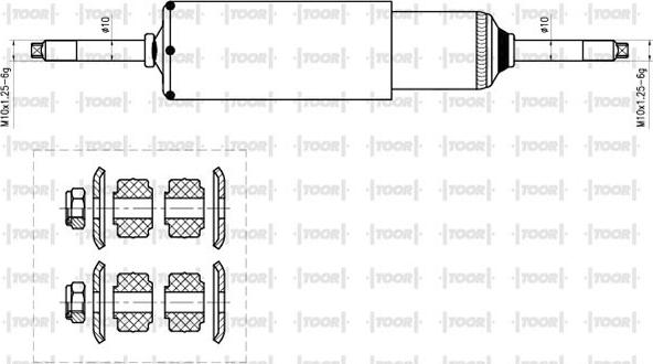 TOOR SG57580 - Амортизатор avtolavka.club