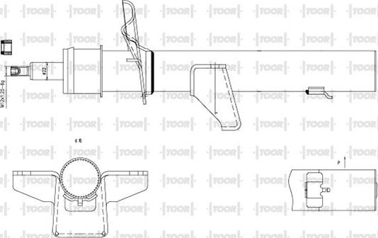 TOOR SG57740 - Амортизатор avtolavka.club