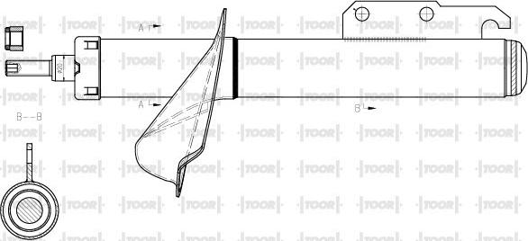 TOOR SG14470 - Амортизатор avtolavka.club