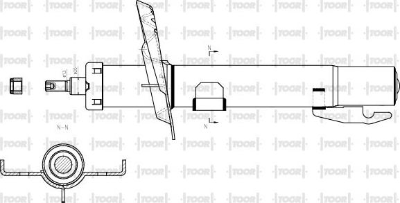 TOOR SG14550 - Амортизатор avtolavka.club