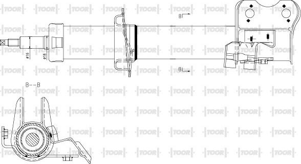 TOOR SG14341 - Амортизатор avtolavka.club