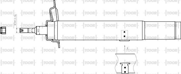 TOOR SG14320 - Амортизатор avtolavka.club