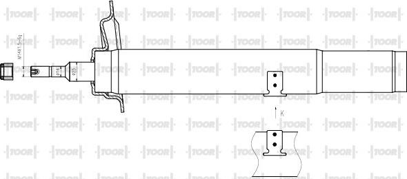 TOOR SG14321 - Амортизатор avtolavka.club