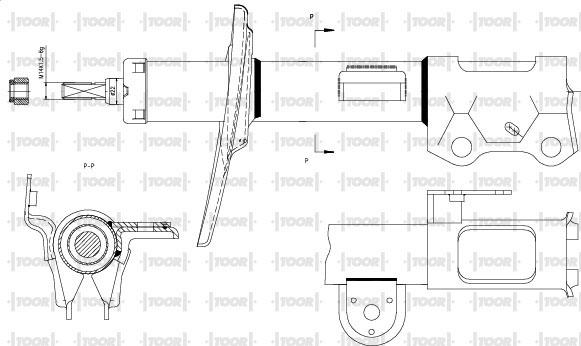 TOOR SG14371 - Амортизатор avtolavka.club