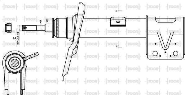 TOOR SG14771 - Амортизатор avtolavka.club