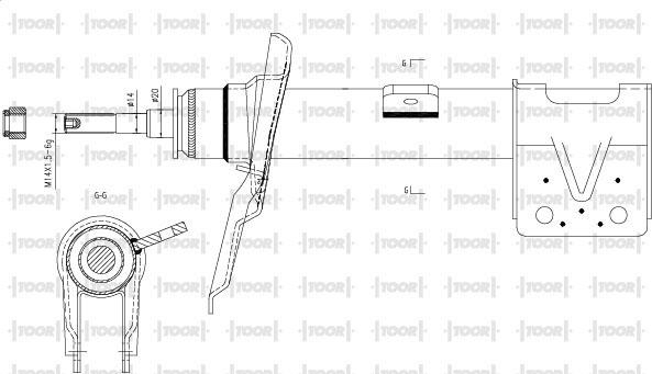 TOOR SG15161 - Амортизатор avtolavka.club