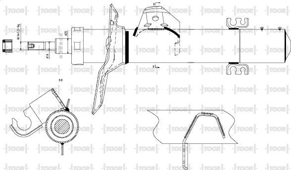 TOOR SG15110 - Амортизатор avtolavka.club