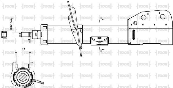 TOOR SG15130 - Амортизатор avtolavka.club