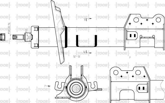 TOOR SG15261 - Амортизатор avtolavka.club